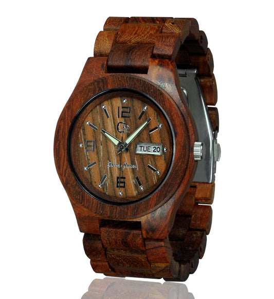 Wooden Watch-Wood Watch-Handmade Watch - Wood Craft - Wood Art -Wedding Gift-Anniversary Gift - Men'S- Women'S Watch - Unisex Watch- Personal Message Laser Engraving - Alpha I Series 2