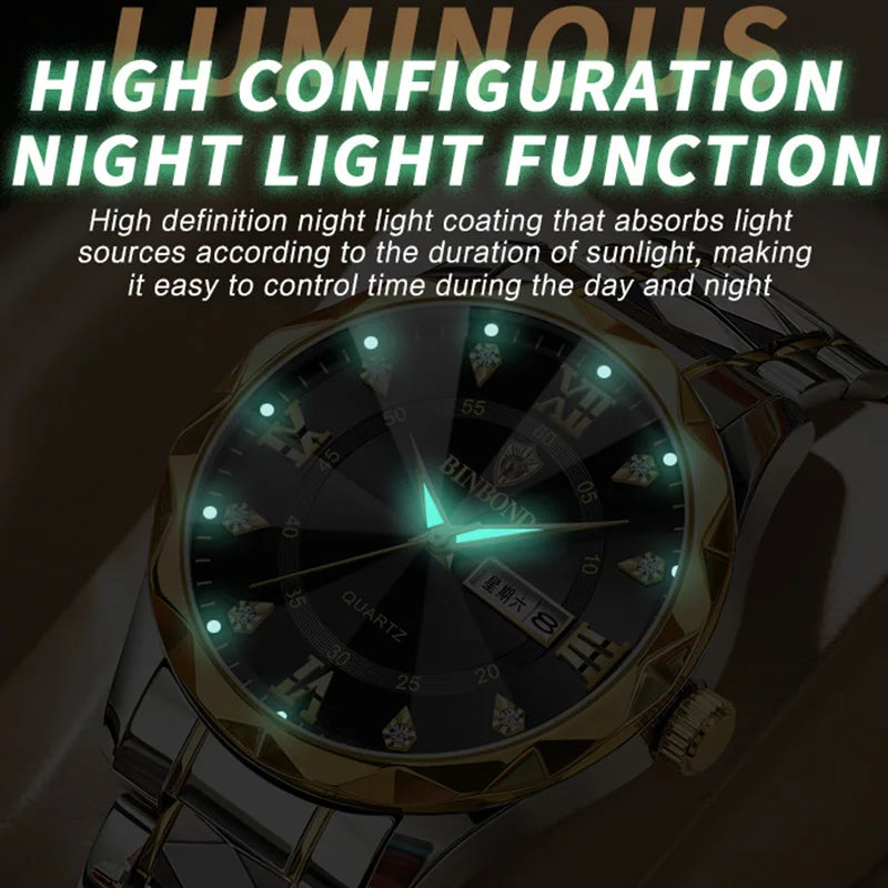 Top Brand Luxury Fashion Watch Men Waterproof Week Date Clock Sport Watch Men Quartz Wristwatch Relogio Masculino B2521