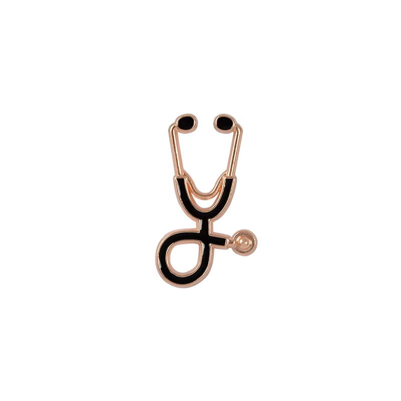 Stethoscope Collection Enamel Pins Cartoon Doctor Nurse Brooch Lapel Pin Custom Medical Badges Graduation Gift for Students